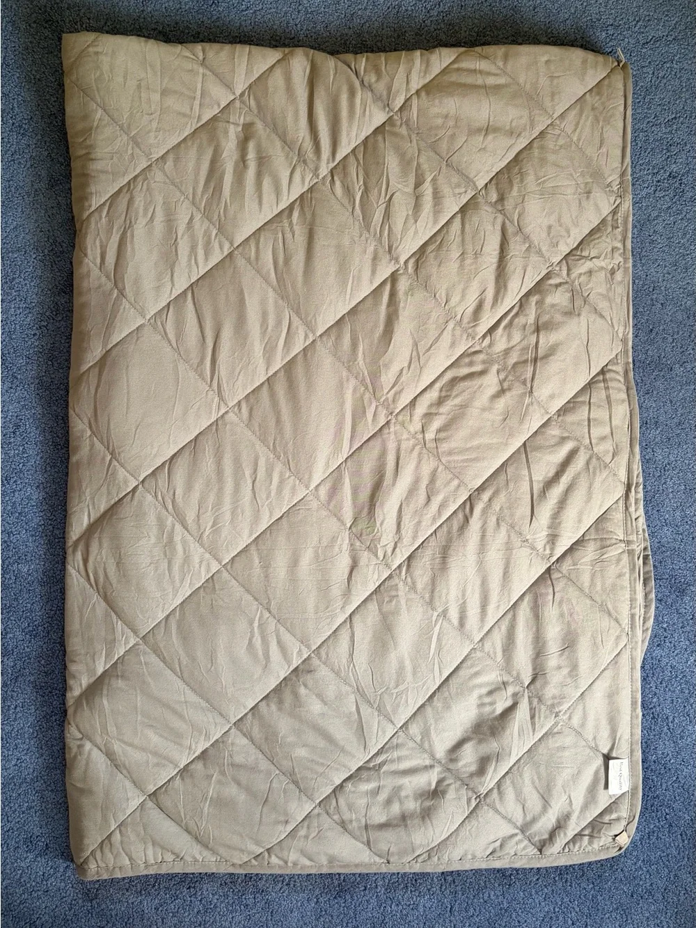 Neutral Quilted Weighted Blanket